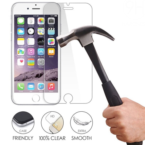 iPhone 7 4-PACK Skärmskydd 9H 0,3mm Transparent