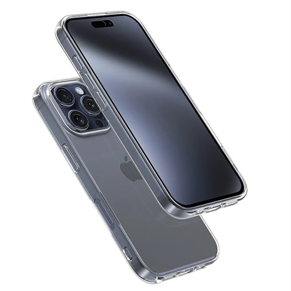 iPhone 16 Pro Max - Elegant och Tunt Silikonskal för Maximal Skydd Genomskinlig