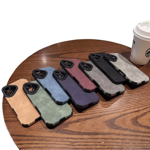 iPhone 16 Plus  Silikonskal i 8 Färger med Skydd för Kameran Khaki