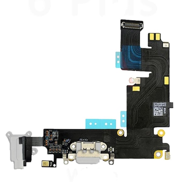 iPhone 6 PLUS - Højkvalitets Ladeport Hovedtelefonport Reservedel Vit