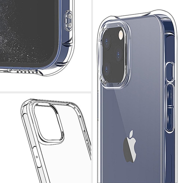 iPhone 12 Pro Max - Beskyttende Silikonetui fra Floveme Transparent/Genomskinlig