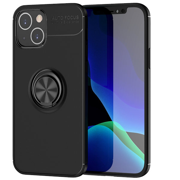 Shockproof Skal med Ringhållare kompatibelt med iPhone 13 Blå