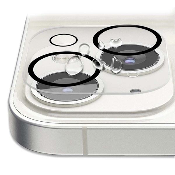 2-PACK iPhone 13 2.5D HD Kameralinsskydd Transparent/Genomskinlig