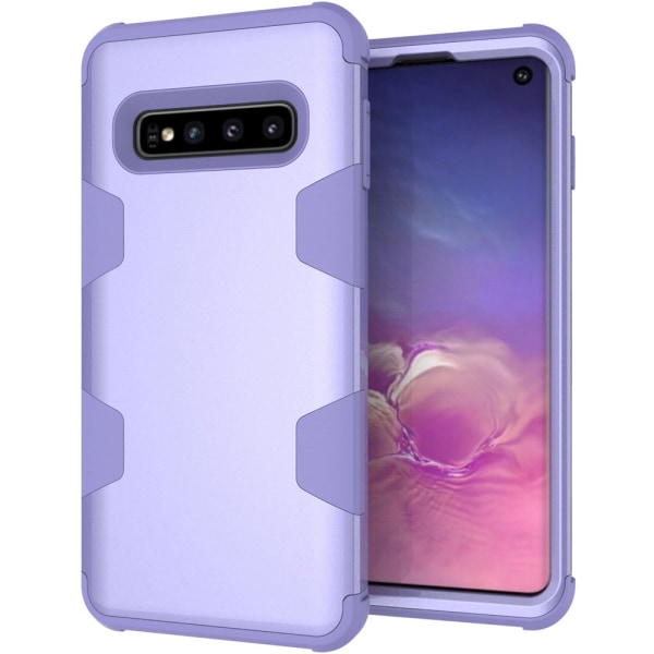 Samsung S10 - Elegant och Smart Skal "Rugged Robot" Grå/Orange