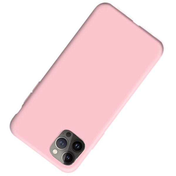 iPhone 13 Pro - Tyylikäs iskuja vaimentava silikonikotelo LEMAN Röd