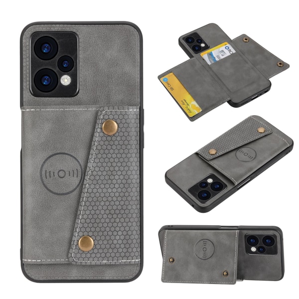 OnePlus Nord CE 2 Lite 5G - Mobiilikansi Korttipidike Grå