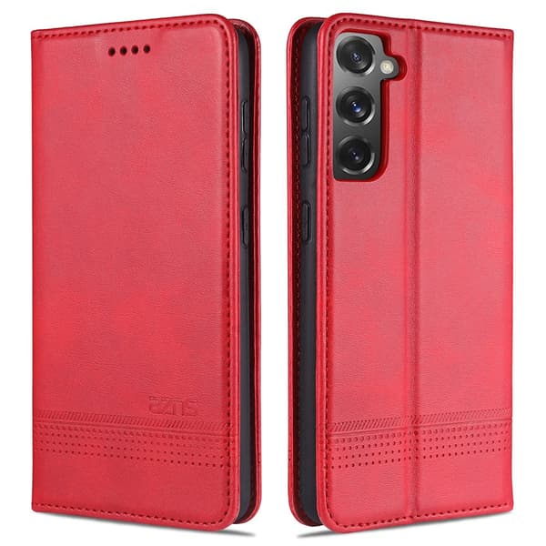 Samsung Galaxy S21 - YAZUNSHI Gediget Plånboksfodral Brun