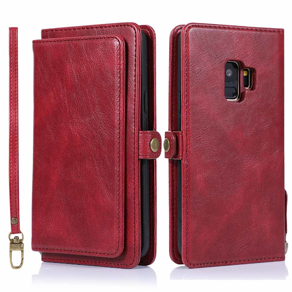 Samsung Galaxy S9 - Kraftig Smart Wallet Case Brun