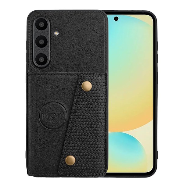 Samsung Galaxy S25 Stöttåligt Skal med Ställfunktion & Magnet Svart