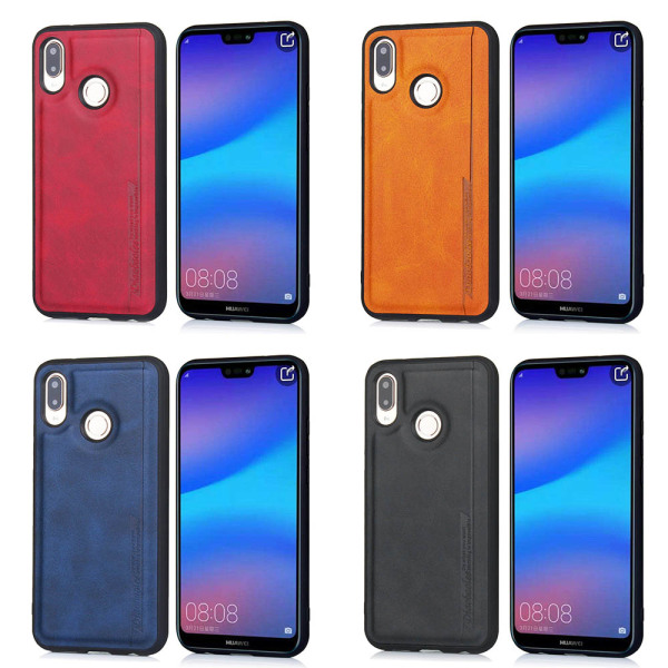 Huawei P20 Lite - Stilrent Skal i Pu-Läder (DIAOBAOLEE) Blå Blå