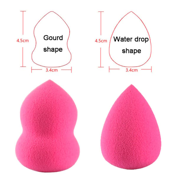 4 delar Kosmetiska Puffar Makeup Skönhetsblandning Foundation Gourd
