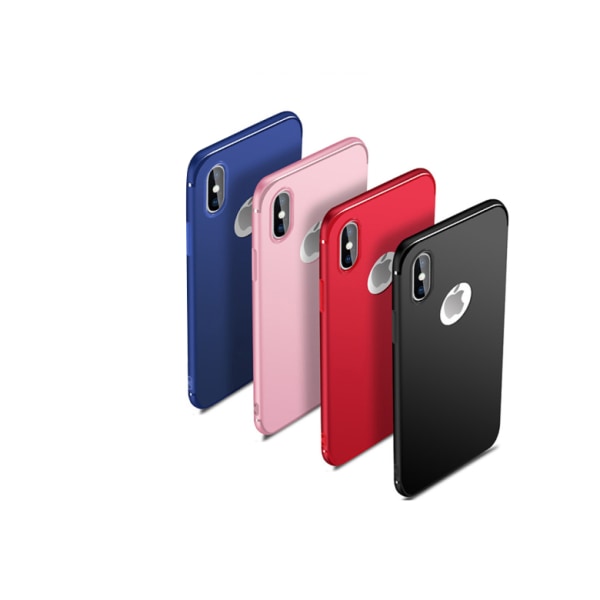 iPhone X/XS - Matt silikondeksel Röd