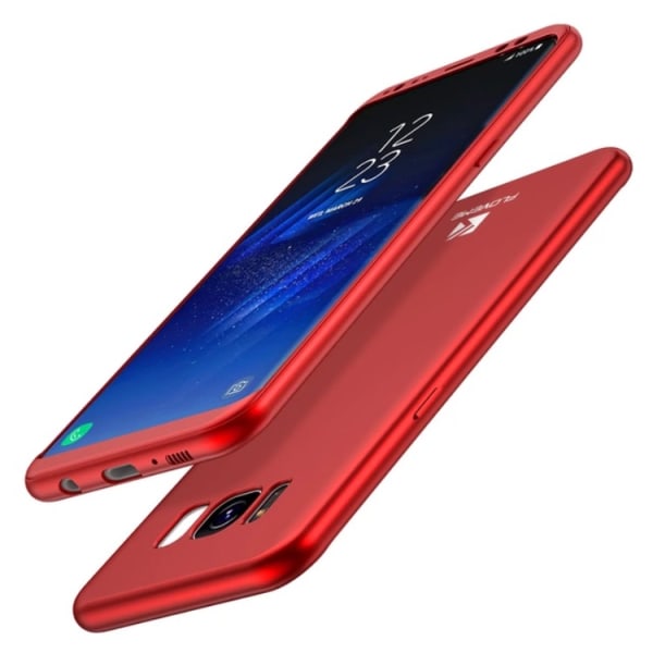 Praktisk beskyttelsesdeksel for Galaxy S7 edge (2 deler) Röd