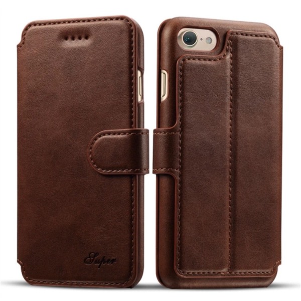 JUPER´s Eleganta Fodral med Plånbok till iPhone 6/6S Plus Ljusbrun