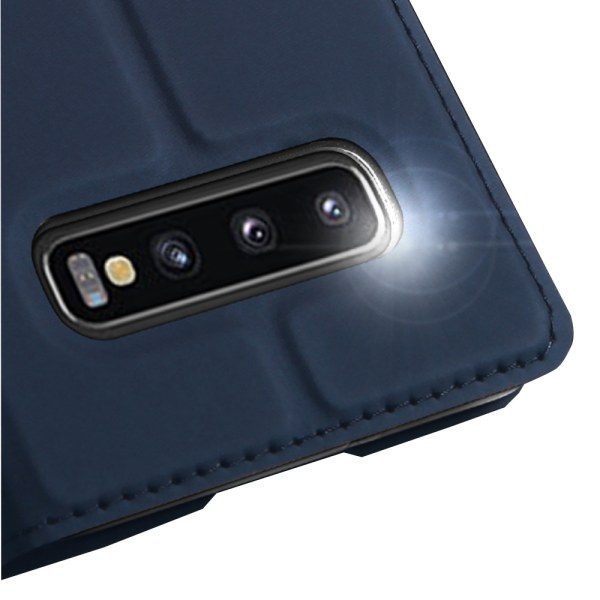Tyylikäs kotelo korttilokerolla - Samsung Galaxy S10+ Guld