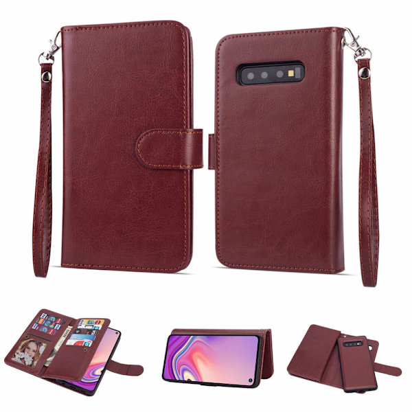 Samsung Galaxy S10E - Praktiskt 9-Korts Plånboksfodral (LEMAN) Turkos Turkos