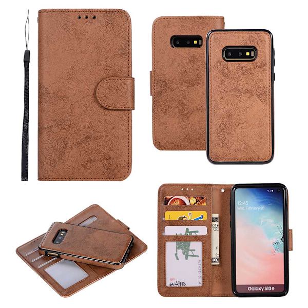 Elegant Plånboksfodral - Samsung Galaxy S10e Brun