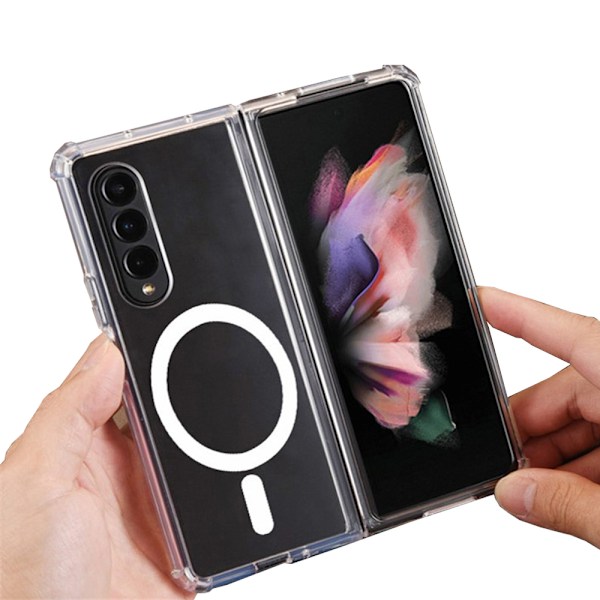 Samsung Galaxy Z Fold 4 - Effektfullt Smidigt Floveme Skal Genomskinlig