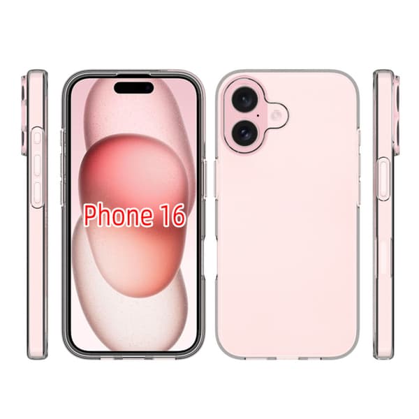 iPhone 16 Plus Leman Skal  Transparent & reptåligt