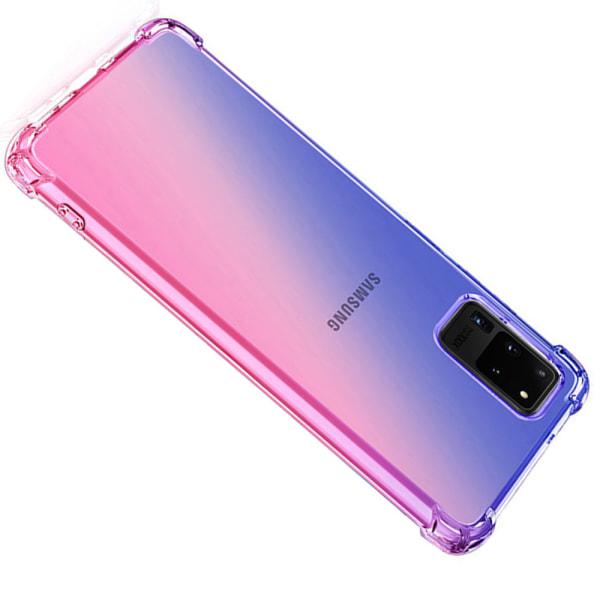 Samsung Galaxy S20 Ultra - Tyylikäs silikonikuori Blå/Rosa