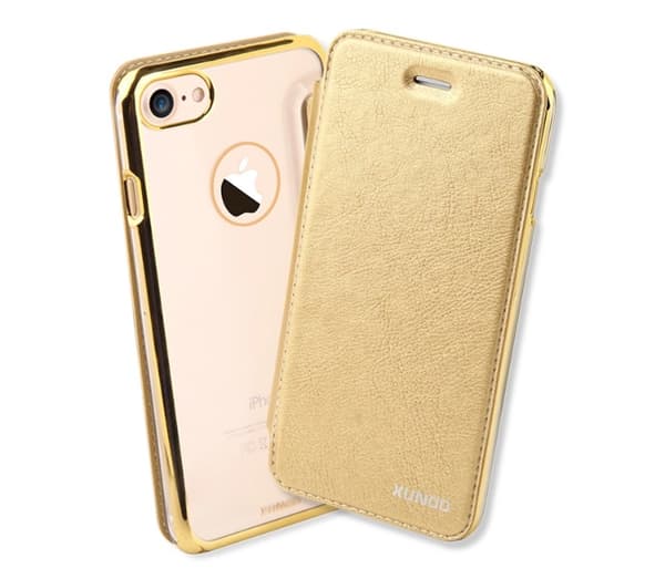 IPHONE 7 XUNDD Skyddande Smart Fodral Rosa guld