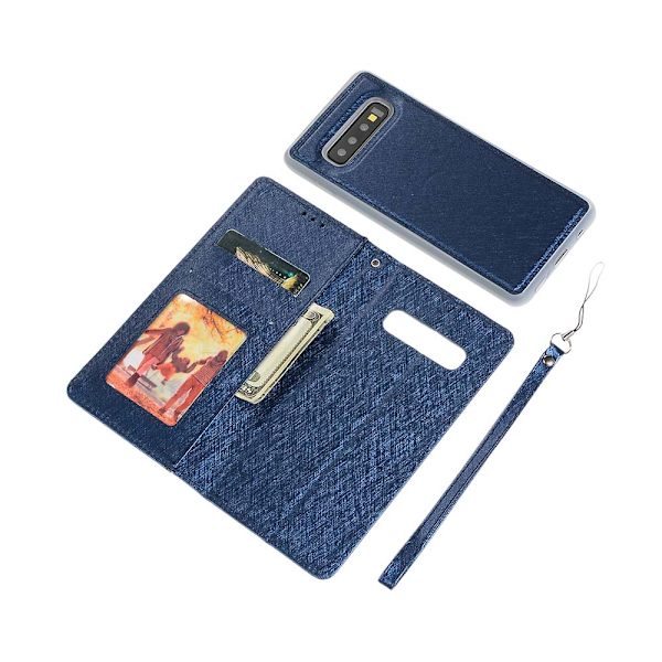 Plånboksfodral - Samsung Galaxy S10 Plus Mörkblå