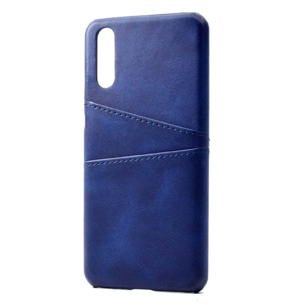 Stilfuldt Suteni-cover med kortrum - Samsung Galaxy A70 Mörkblå