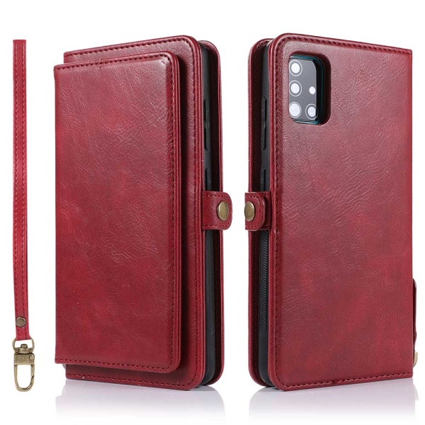 Käytännöllinen lompakkokotelo - Samsung Galaxy A71 Röd