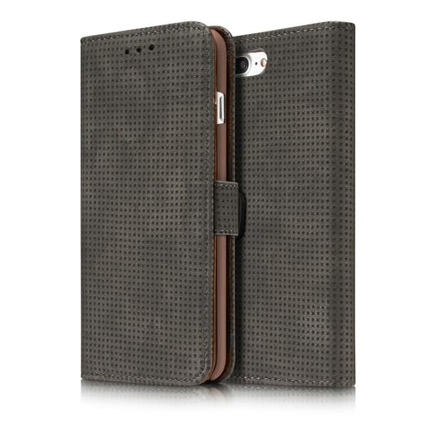 Stilrent -Vintage Mesh- Plånboksfodral för iPhone 8 Plus Blå