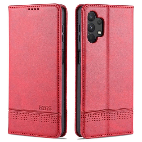 Samsung Galaxy A32 - Praktiskt Stilrent Plånboksfodral Mörkbrun