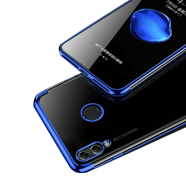 Silikoneskal med ringholder - Huawei P20 Lite Blå