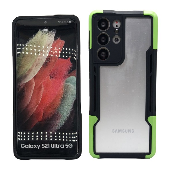 Samsung Galaxy S21 Ultra - Stilsäkert Skyddande Skal Himmelsblå