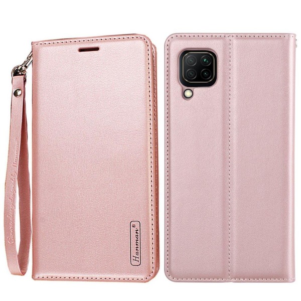 Samsung Galaxy A12 - Eksklusivt HANMAN Wallet-deksel Rosaröd
