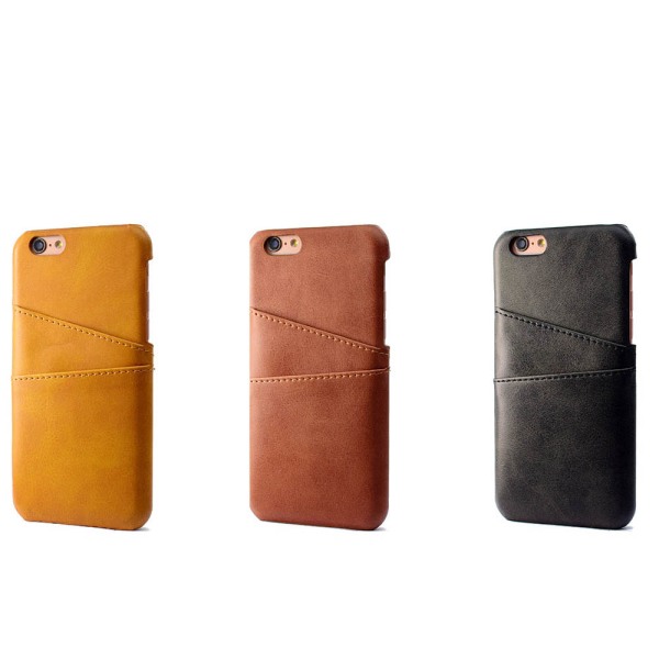 iPhone 6/6S - Smidigt Skal med Korthållare (Vintage) Blå Blå