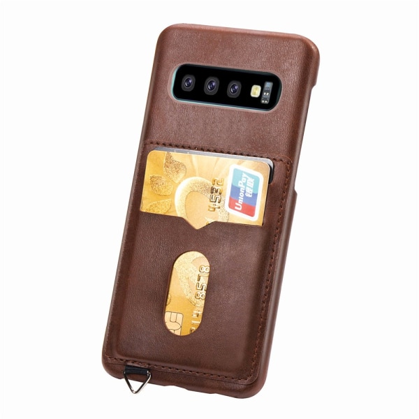 Vintage Skal från Leman - Samsung Galaxy S10 Plus Ljusbrun