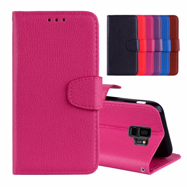 Samsung Galaxy S9+ - Stilig lommebokdeksel fra NKOBEE Röd
