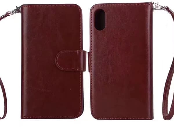 FLOVEME iPhone X/XS 9-KORT Plånboksfodral Vit