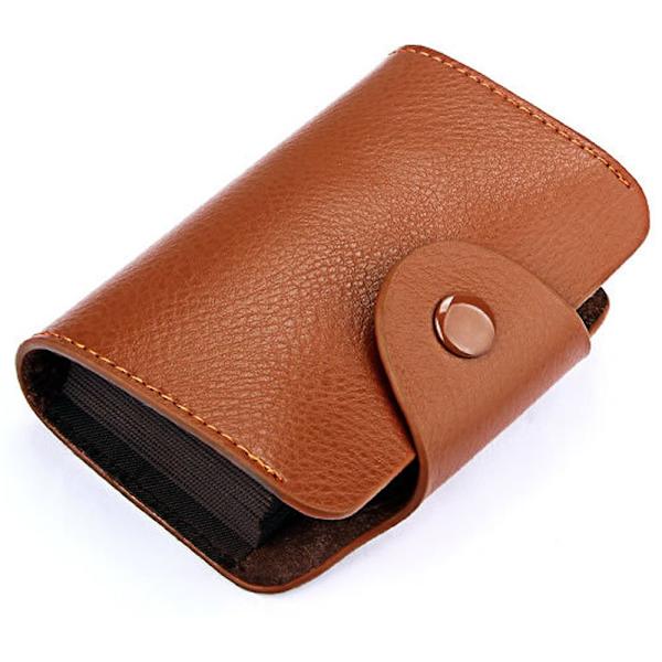 Elegant Korthållare från klassiska Jensen (RFID- och NFC-Skydd) Brun
