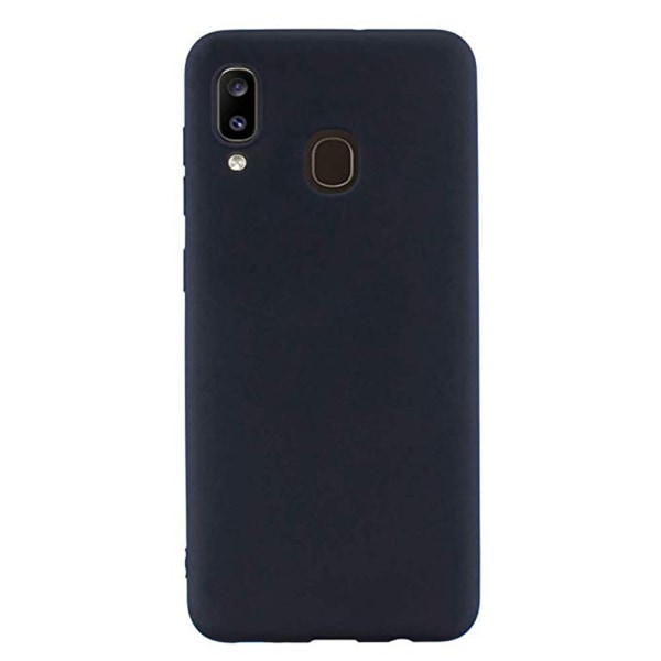 Robust Mattbehandlat Silikonskal - Samsung Galaxy A40 Svart