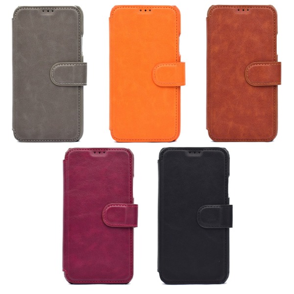 Class-Y Fodral med plånbok till Samsung Galaxy S8+ Orange