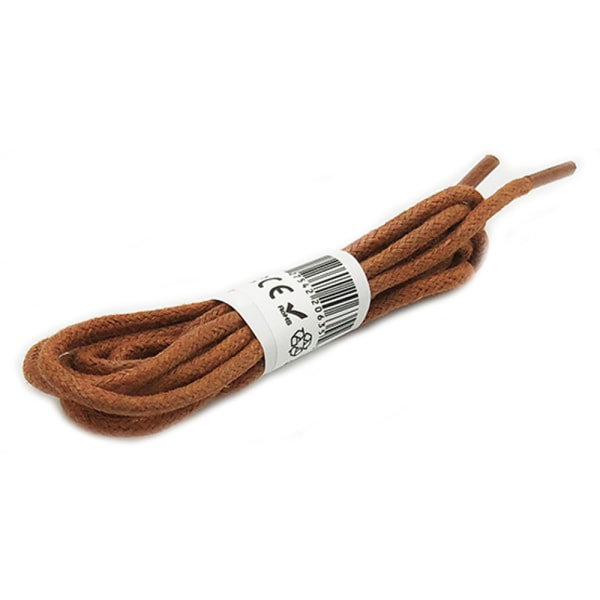 Voksede runde snørebånd/snørebånd 150cm Ljusbrun