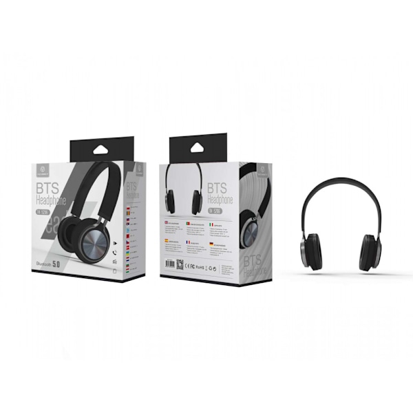 Bluetooth Hörlurar med Mikrofon Svarta  (Bt-Sd-Fm-Call)