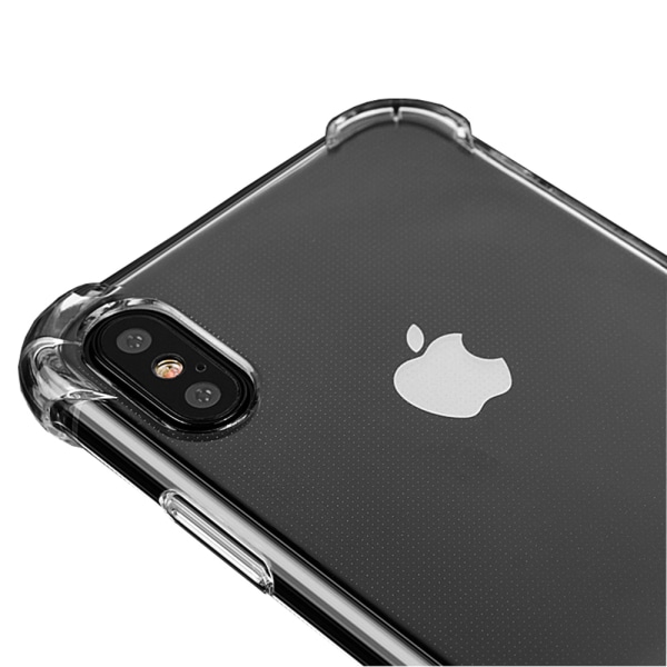 iPhone XS Max - Ohut silikonikuori turvatyynytoiminnolla Guld-Mörk