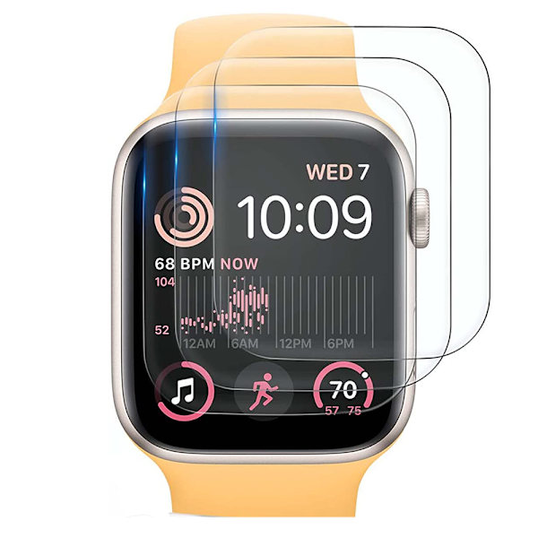 Apple Watch Series 1/2/3 38/42mm Näytönsuoja PET (2-pakkaus) Transparent 38mm