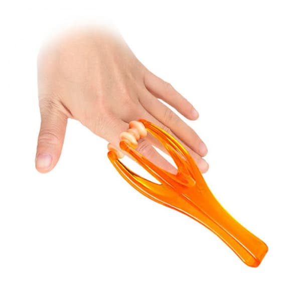 Effektfull Finger Fingerled Massage Verktyg Orange