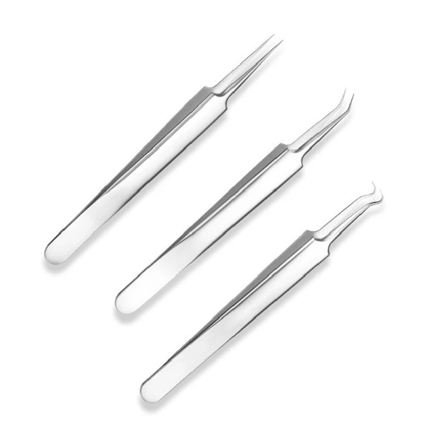 Rustfrit stål pincet (akne/hudorme) B