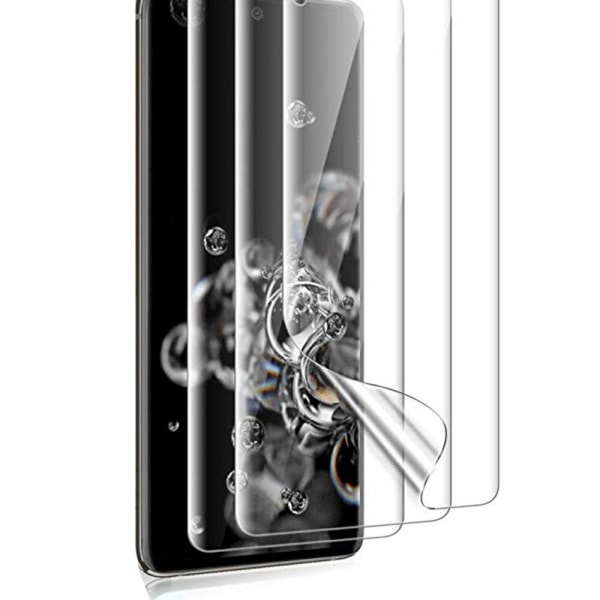 3-PAKK Samsung Galaxy S21 myk skjermbeskytter PET 0,2mm Transparent/Genomskinlig