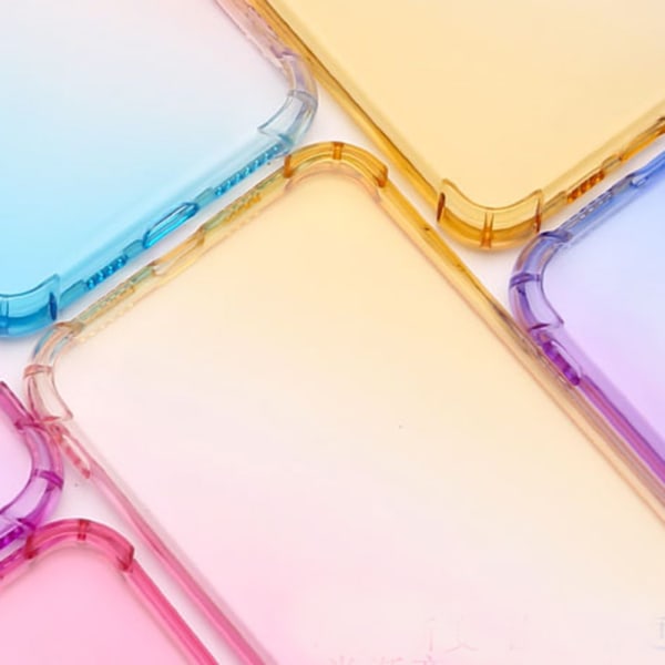 Genomtänkt Silikonskal - OnePlus 8 Pro Blå/Rosa