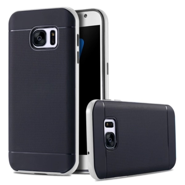 Shockproof skal till Samsung Galaxy S7 Edge NANO-HYBRID ORGINAL Silver