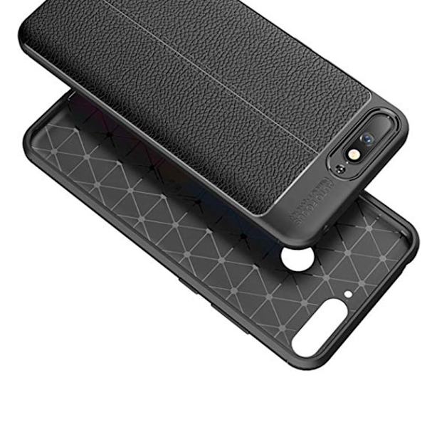 Huawei Y6 2018 - Smidigt Litchi-Läder Design Skal Röd Röd
